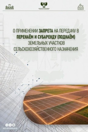 О применении запрета на передачу в перенаём и субаренду сельхозземли