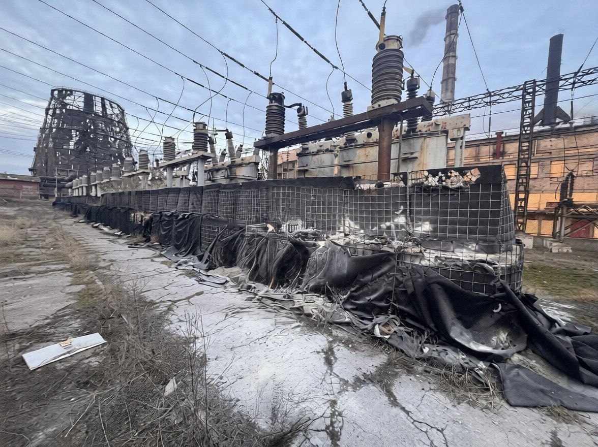 В Краматорске подтверждено ночное поражение узла распределения 110 кВ на территории ТЭЦ