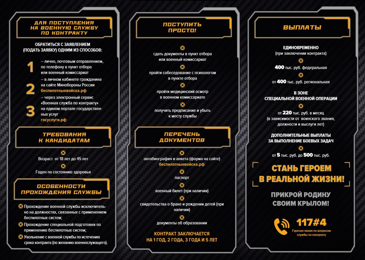 Подробности на сайте службапоконтракту.рф и по телефону 117#4