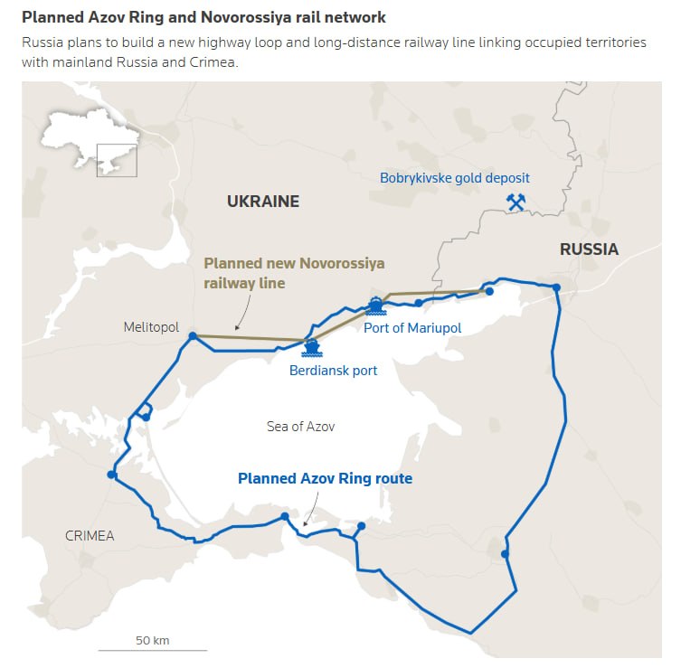 Россия строит «Азовское кольцо», укрепляя контроль над югом, — Reuters
