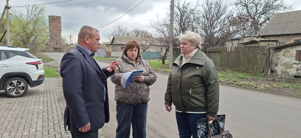 Денис Зубов: Сход граждан. 01 апреля в городском округе Иловайск состоялась встреча жителей с заместителем главы администрации городского округа Иловайск – Кузнецовым Александром Васильевичем