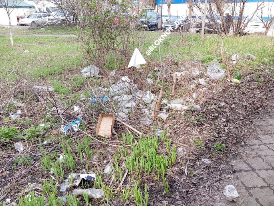 Жители Киевского района Донецка жалуются на свалку мусора за территорией авторынка Жители Киевского района Донецка жалуются на свалку мусора за территорией авторынка