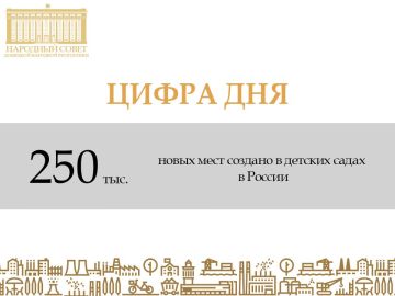 Более 250 тыс. новых мест в детских садах было создано в России за период реализации народной программы «Единой России»