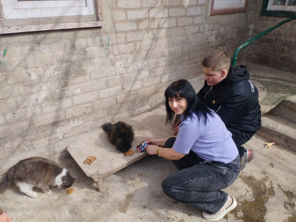 Школьники Ждановки помогли приюту для животных Школьники Ждановки помогли приюту для животных