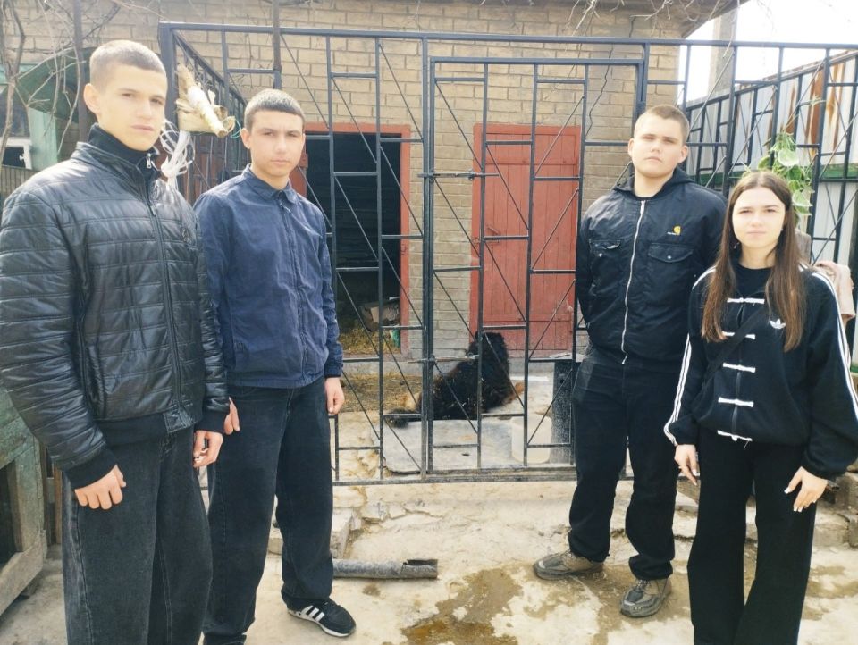 Школьники Ждановки помогли приюту для животных Школьники Ждановки помогли приюту для животных