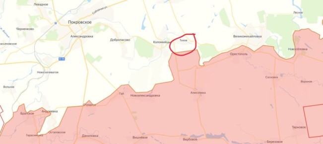 Наши войска наступают в районе Покровского Днепропетровской области