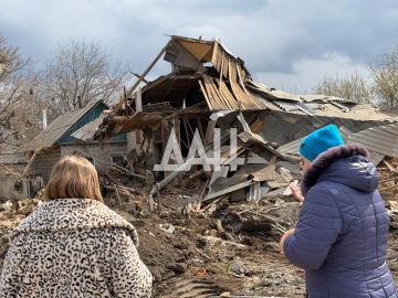 Последствия атаки украинских БПЛА на Ясиноватую