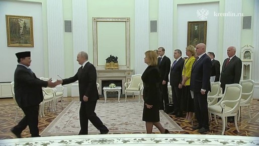 В Кремле проходят переговоры Владимира Путина с Президентом Индонезии Прабово Субианто, который находится в России с рабочим визитом