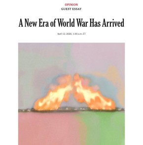 МИР ВСТУПИЛ В ЭПОХУ НОВОЙ МИРОВОЙ ВОЙНЫ, пишет The New York Times