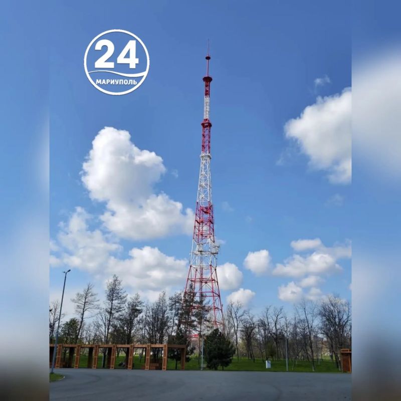 Так выглядит сегодня аллея "Якорь" и телевышка в Мариуполе Так выглядит сегодня аллея "Якорь" и телевышка в Мариуполе