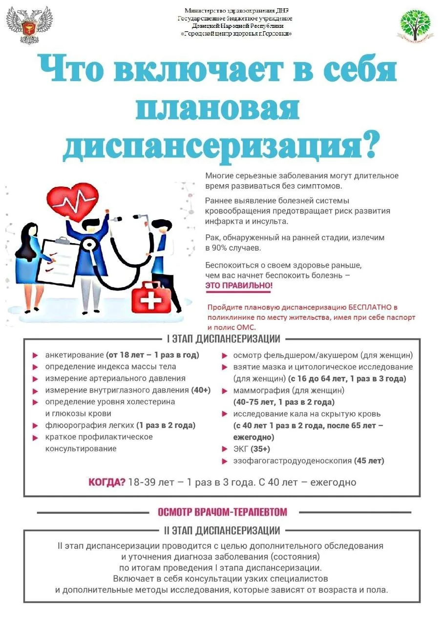 Диспансеризация - лучшая забота о себе! Диспансеризация - лучшая забота о себе!
