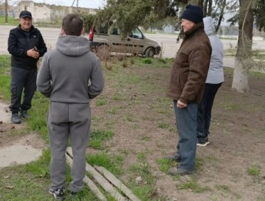 Сегодня, 14 апреля, заведующий Луганским территориальным сектором Хайитбоев Бобораим Маматович провел встречу с жителями пгт Луганское