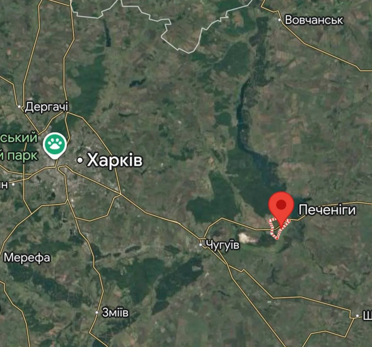 Россия обрушила шесть КАБов на плотину Печенежского водохранилища