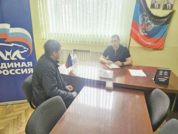 Депутат Народного Совета ДНР провел личный прием граждан в Шахтерске