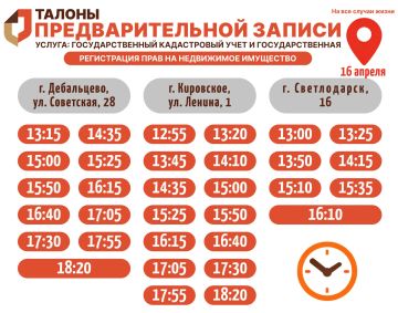 Актуальное наличие талонов в настоящий момент в разных отделениях МФЦ