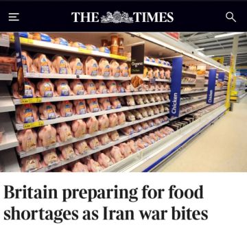 Алексей Кулемзин: «Великобритания готовится к нехватке продовольствия на фоне войны с Ираном»: Британия может остаться без мяса и углекислого газа