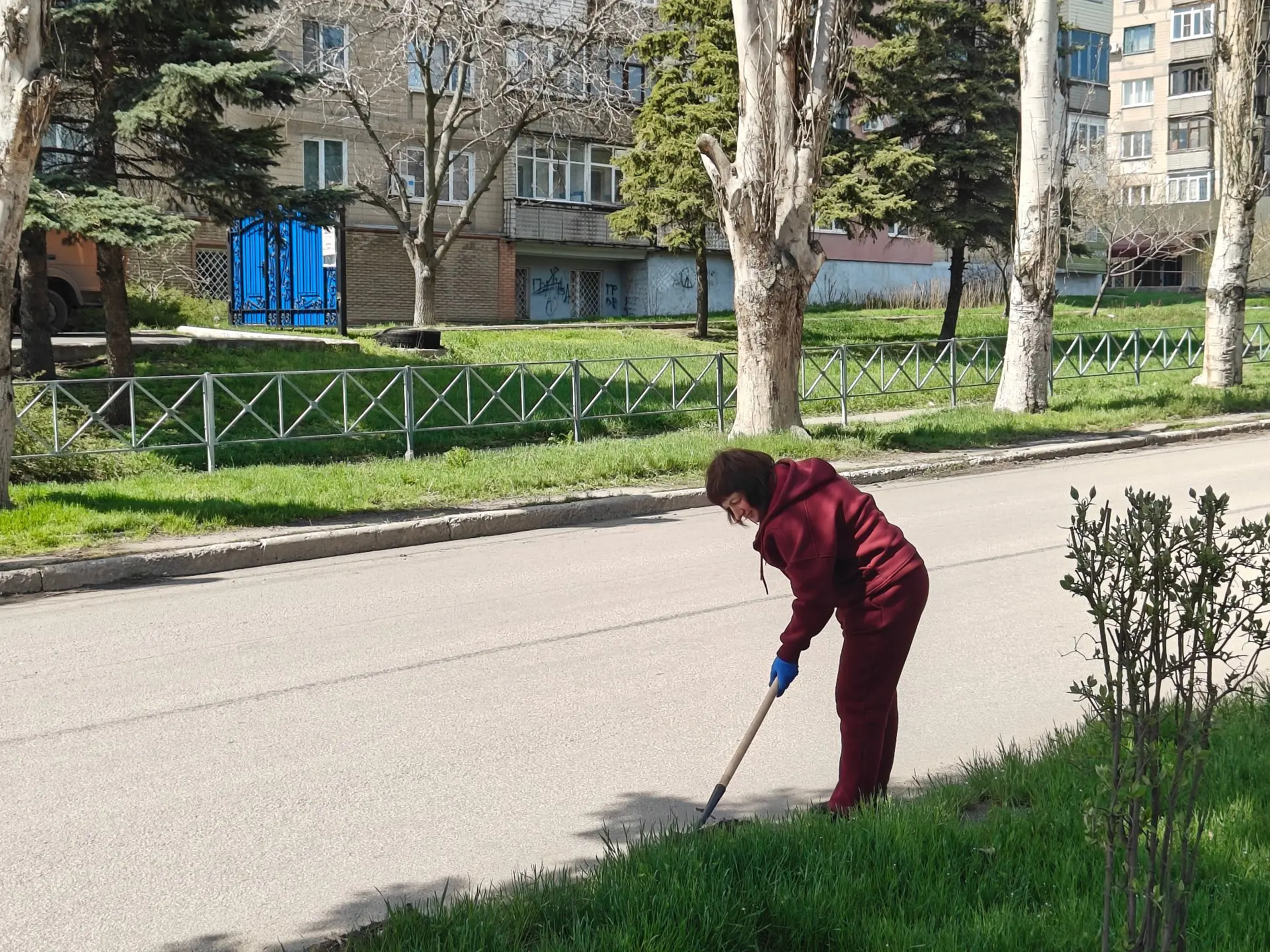 В Снежном прошел общегородской субботник В Снежном прошел общегородской субботник