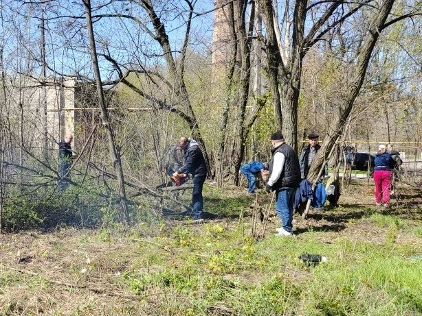 В Шахтерске провели очередной субботник В Шахтерске провели очередной субботник