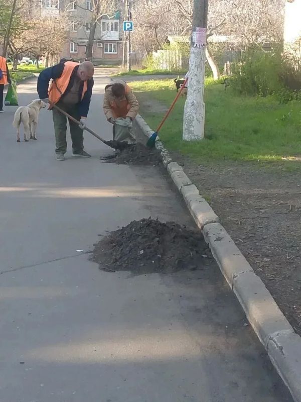 Коммунальщики Снежного продолжают благоустраивать территории общего пользования Коммунальщики Снежного продолжают благоустраивать территории общего пользования