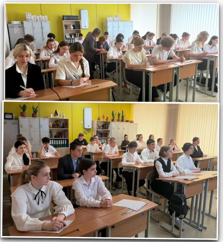 18 апреля учащиеся 9-11 классов и молодые учителя Новоазовской школы № 1 приняли участие в Международной акции "Тотальный диктант" 18 апреля учащиеся 9-11 классов и молодые учителя Новоазовской школы № 1 приняли участие в Международной акции "Тотальный диктант"