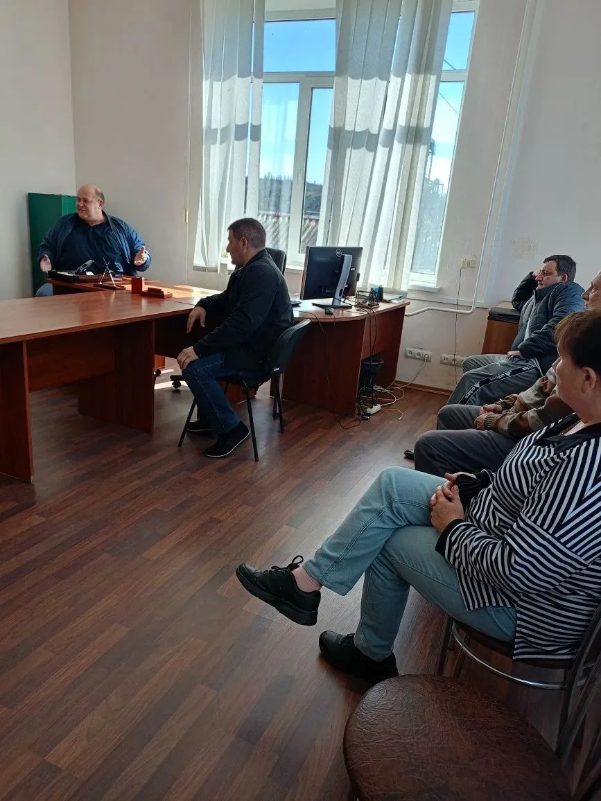 Начальник Раздольненского территориального отдела Носенко Валентин Владимирович провел сход граждан в селе Раздольное