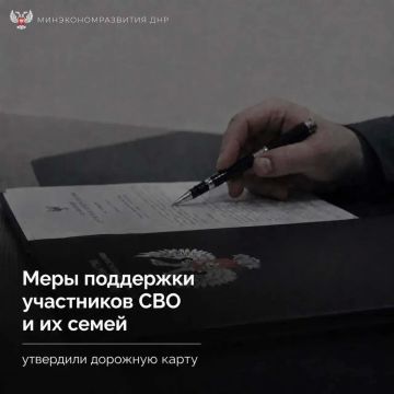 Утвержден план действий по реализации мер поддержки участников СВО и членов их семей, сообщили в Минэкономразвития ДНР