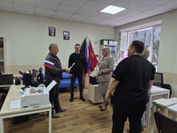 Встретился с коллективом департамента по развитию территорий администрации Волновахского муниципального округа