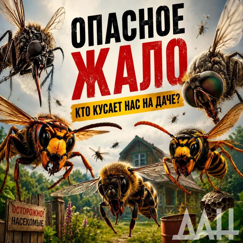 Осторожно, дача! Что делать при укусах насекомых