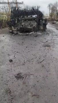 Уничтоженный HMMWV с мангалом боевиков на Славянском направлении