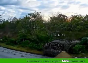 Родион Северьянов: Уничтожение немецкого танка Leopard 1A5 ВСУ при попытке прорыва в Константиновку, ДНР