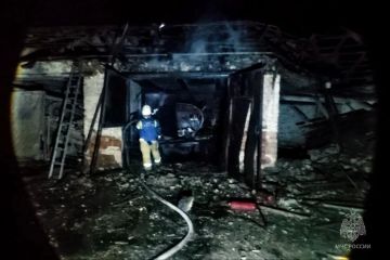 Старобешевские огнеборцы ликвидировали пожар из-за удара БПЛА