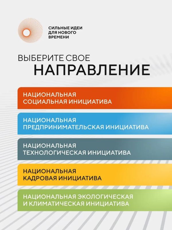 Стартовал прием заявок на форум «Сильные идеи для нового времени» Стартовал прием заявок на форум «Сильные идеи для нового времени»