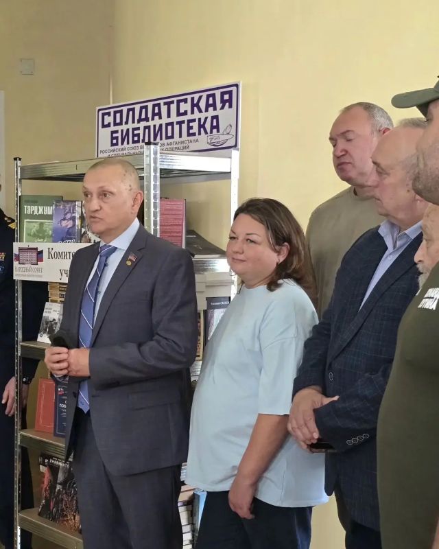 Дмитрий Огилец: 26.05.2026г. состоялось открытие 19-й по счёту Солдатской библиотеки Дмитрий Огилец: 26.05.2026г. состоялось открытие 19-й по счёту Солдатской библиотеки