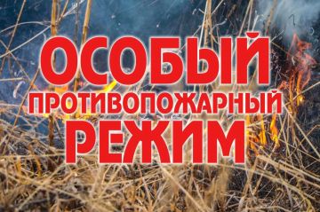 Администрация городского округа Харцызск Донецкой Народной Республики информирует жителей о введении особого пожароопасного режима