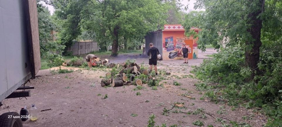 Елена Рязанцева: Силами привлечённого субъекта хозяйствования ИП Новиков были проведены работы по распилу и уборке веток упавшего дерева по ул. Буденновских партизан, 47Б Елена Рязанцева: Силами привлечённого субъекта хозяйствования ИП Новиков были проведены работы по распилу и уборке веток упавшего дерева по ул. Буденновских партизан, 47Б