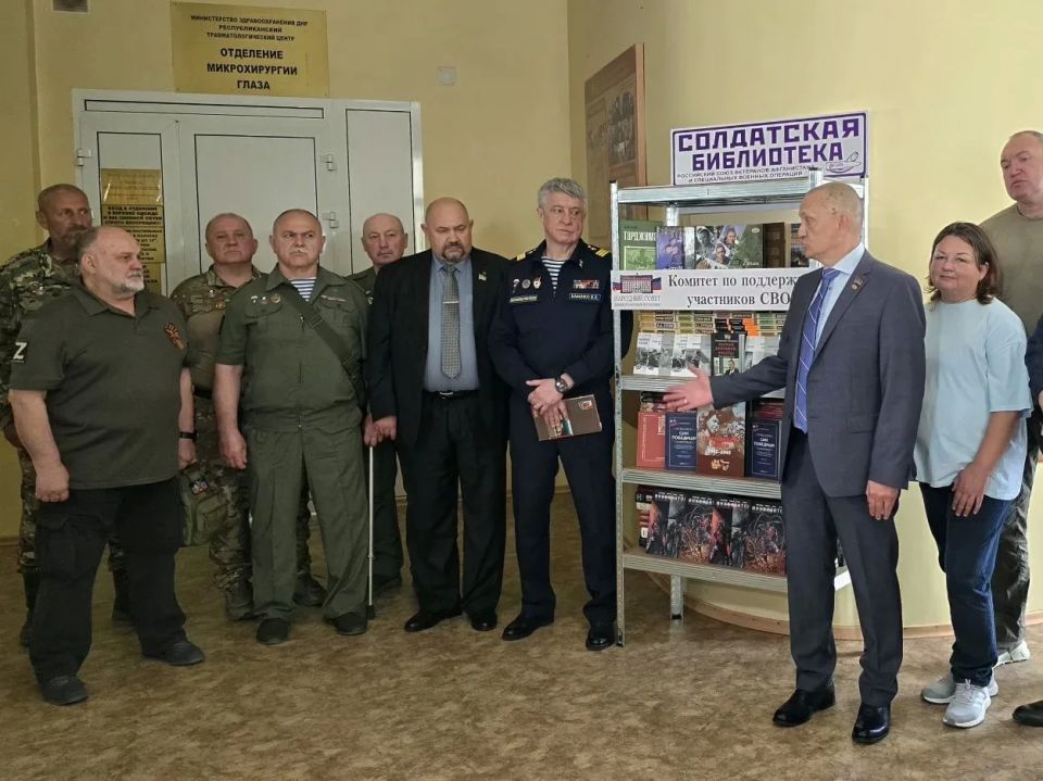 Дмитрий Огилец: 26.05.2026г. состоялось открытие 19-й по счёту Солдатской библиотеки Дмитрий Огилец: 26.05.2026г. состоялось открытие 19-й по счёту Солдатской библиотеки