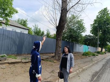 Общаемся с жителями. Анастасия Кисиневская, депутат Снежнянского городского совета ДНР первого созыва фракции Всероссийской политической партии «Единая Россия» пообщалась с жителями по улице Быковского
