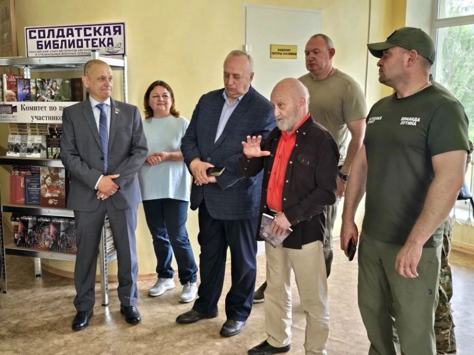 Дмитрий Огилец: 26.05.2026г. состоялось открытие 19-й по счёту Солдатской библиотеки Дмитрий Огилец: 26.05.2026г. состоялось открытие 19-й по счёту Солдатской библиотеки