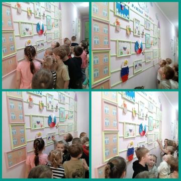 В детском саду № 4 «Светлячок» состоялось открытие выставки творческих работ воспитанников «Моя Россия»