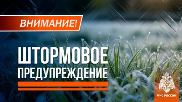 Во второй половине ночи и утром 29 мая в ДНР местами на поверхности почвы ожидаются заморозки до -2°