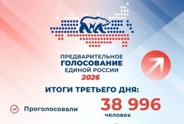 На третий день предварительного голосования Единой России в ДНР свои голоса отдали уже 38 996 избирателей