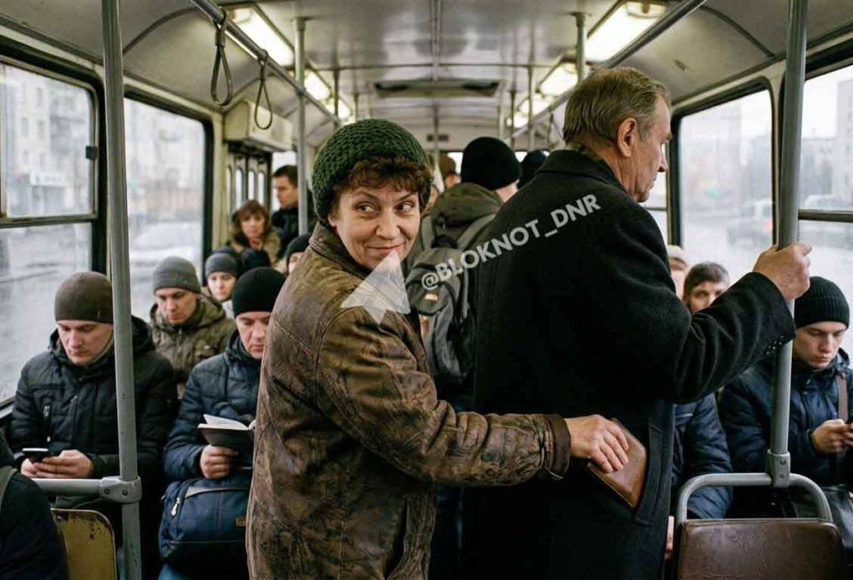 Автобусную корманщицу поймали в Донецке