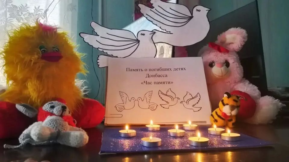 1 июня в Золотарёвском СДК прошла Акция-память, посвященная детям Донбасса