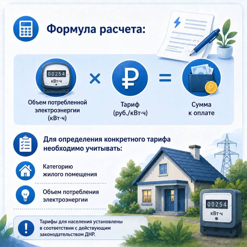 Как рассчитывается плата за электроэнергию для домов с печным отоплением в ДНР Как рассчитывается плата за электроэнергию для домов с печным отоплением в ДНР