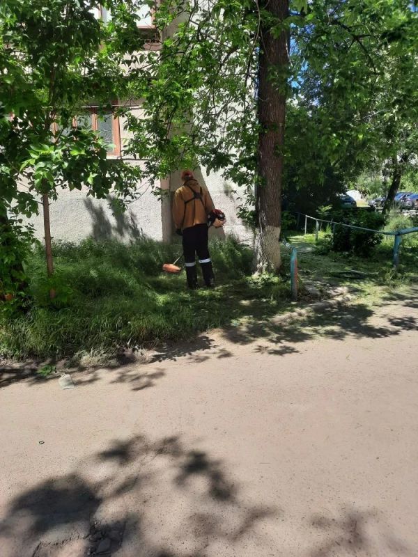 Наряду с зелеными зонами парков и скверов, улиц и проспектов также ведем активный покос травы на придомовых территориях Наряду с зелеными зонами парков и скверов, улиц и проспектов также ведем активный покос травы на придомовых территориях