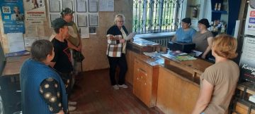 Врио начальника Новокатериновского территориального отдела Светлана Рябцева провела встречу с гражданами села Новокатериновка
