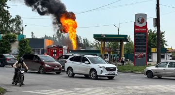ВСУ ударили дроном по заправке на ЖБИ в Макеевке