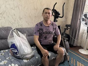 Ирина Куксенкова: В честь Дня России вместе с командой активистов поздравили в ДНР с праздником жителя Советского района Макеевки, ветерана СВО — Сергея Викторовича Стребкова