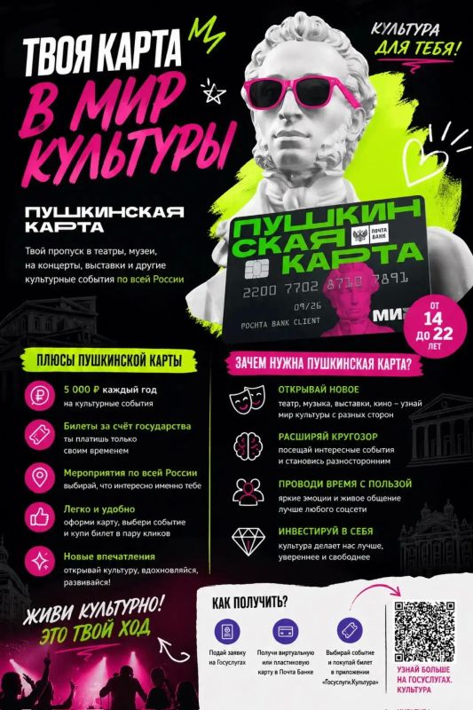ПУШКИНСКАЯ КАРТА ЧТО ЭТО, И КАК ОФОРМИТЬ?