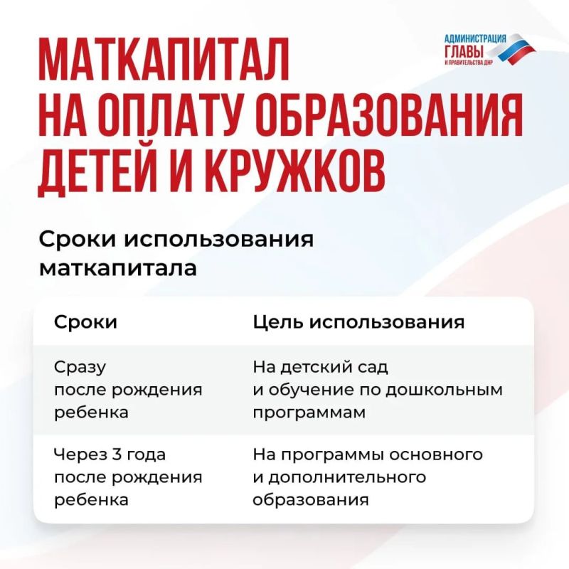 Маткапитал можно направить на оплату обучения ребенка в образовательных организациях и занятий в кружках и секциях